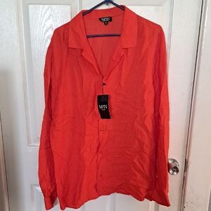Men's Red Dress Shirt